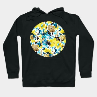 Happy Yellow Flower Collage Hoodie